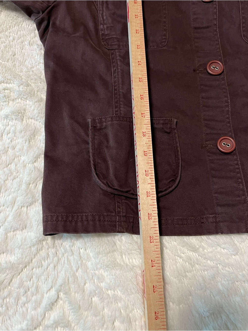 Relativity Brown Button-Front Utility Jacket Size Large - Picture 7 of 8